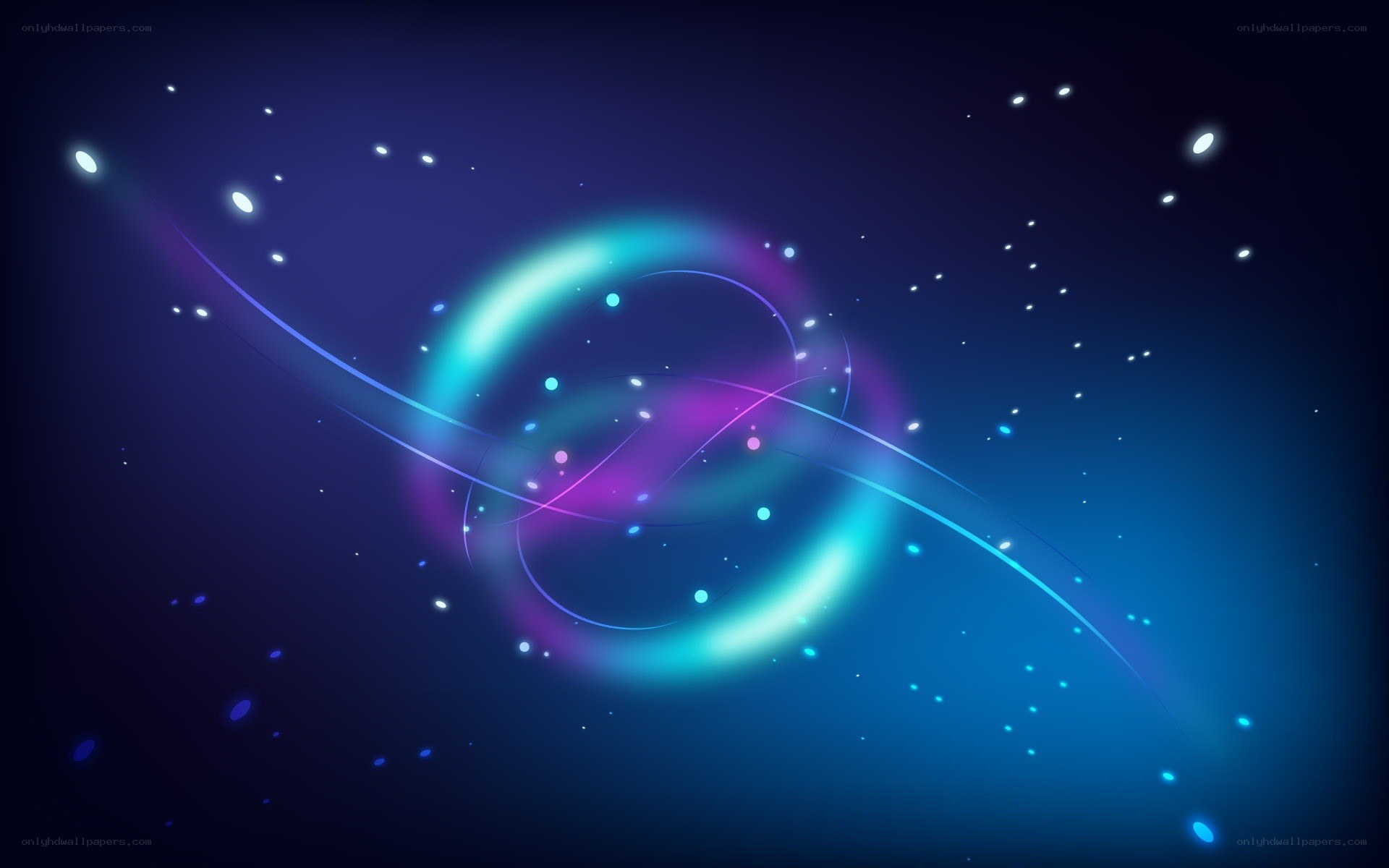 neon light swirl in space