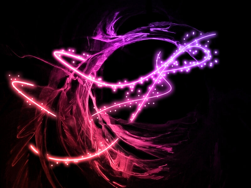 Neon Light Swirls — Purple, Energetic, Night