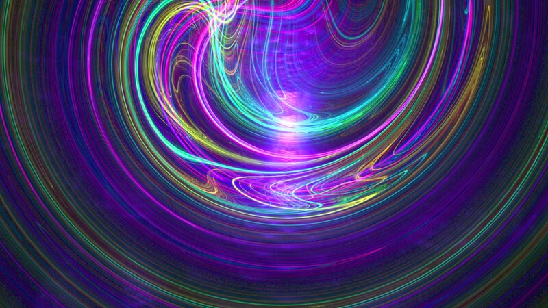 Neon Light Swirls — Purple, Hypnotic