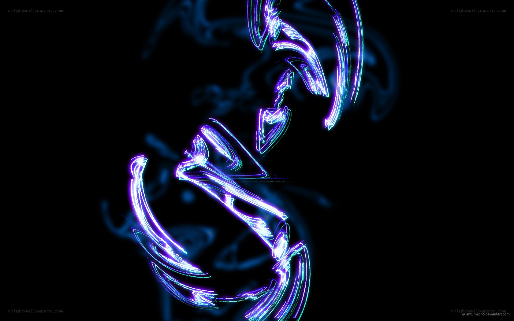 neon light trails abstract art