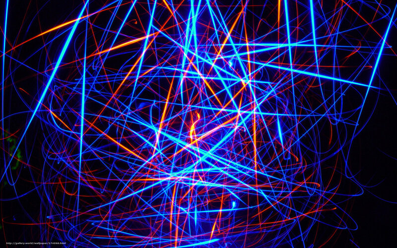 neon light trails abstract
