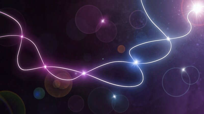 Neon Light Trails — Purple, Cosmic