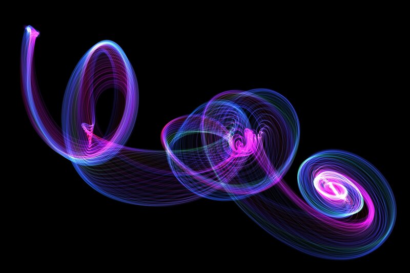 Neon Light Trails — Purple, Dynamic