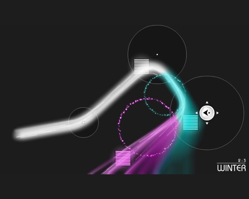 Neon Light Trails — Purple, Dynamic, Winter