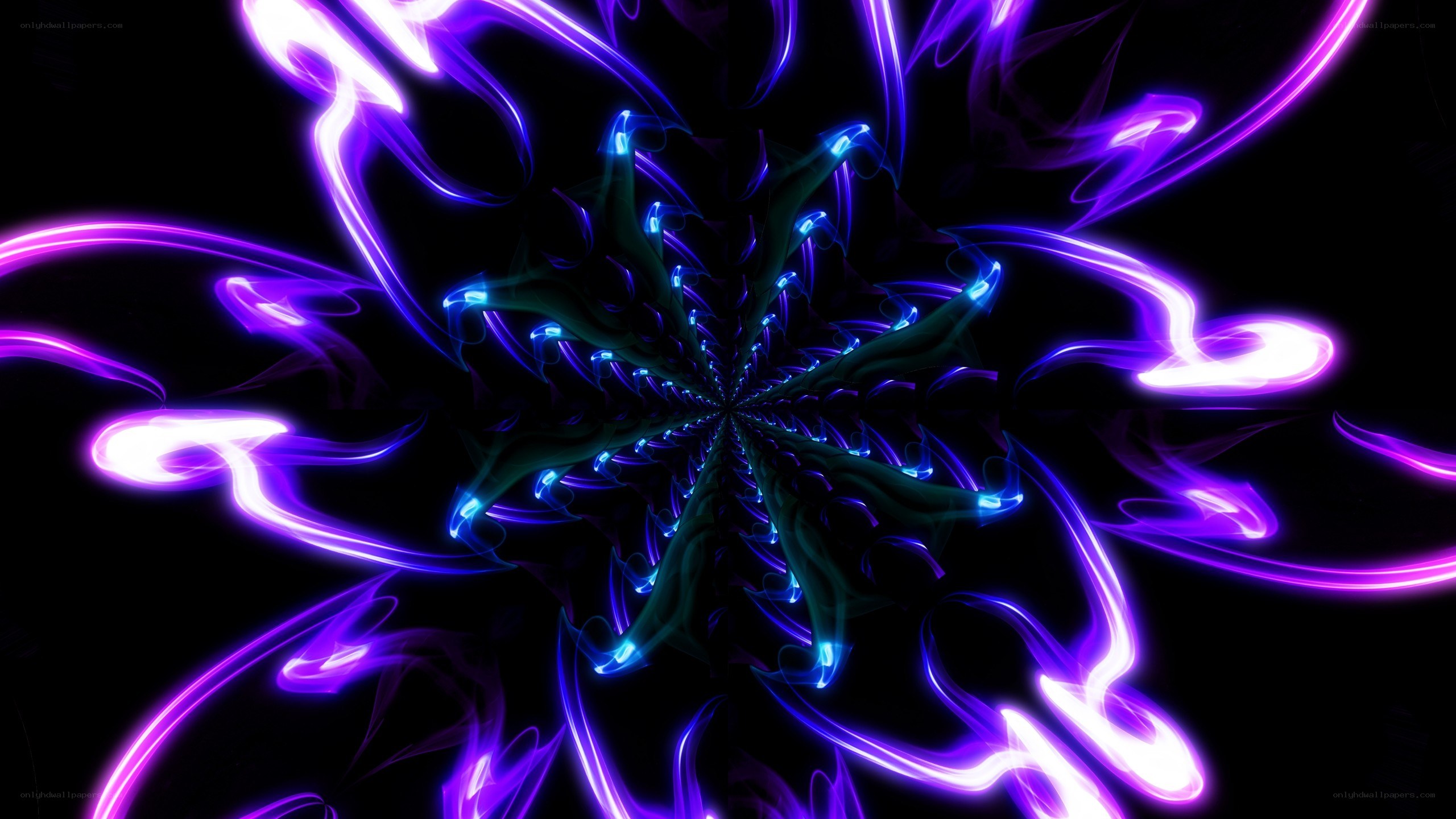 neon light tunnel animation