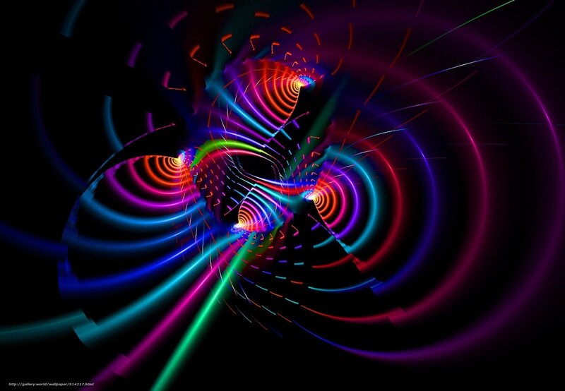 neon light tunnel animation