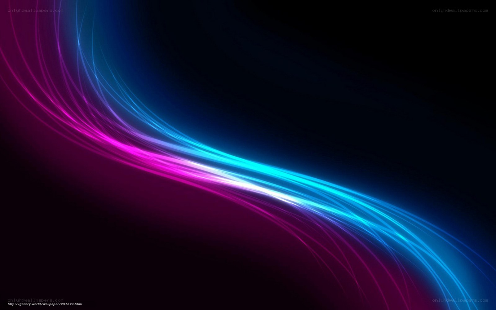 neon light wave abstract