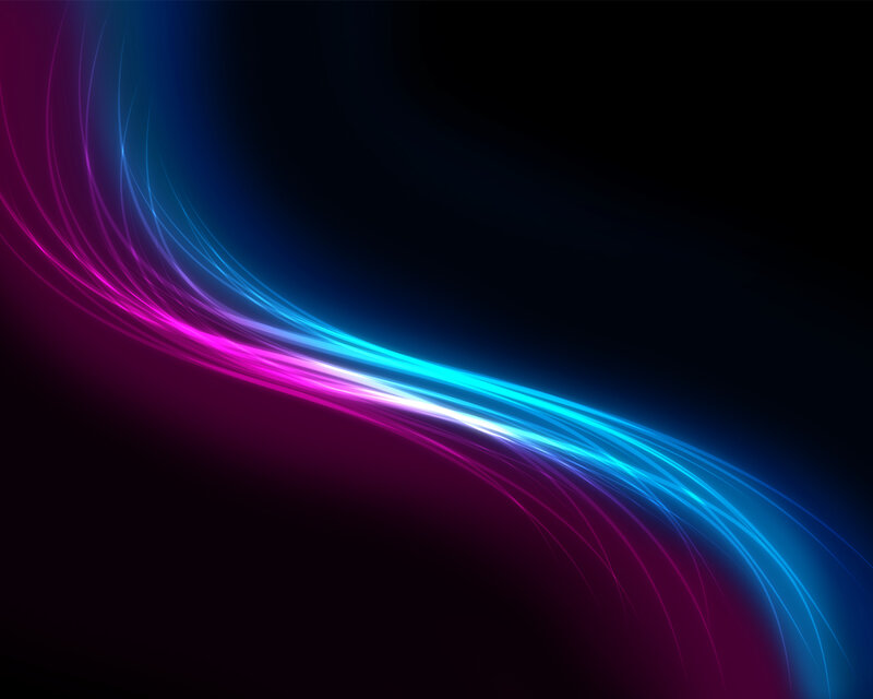 neon light wave abstract