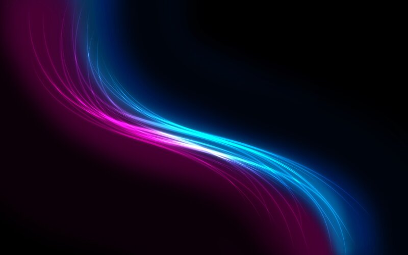 neon light wave abstract