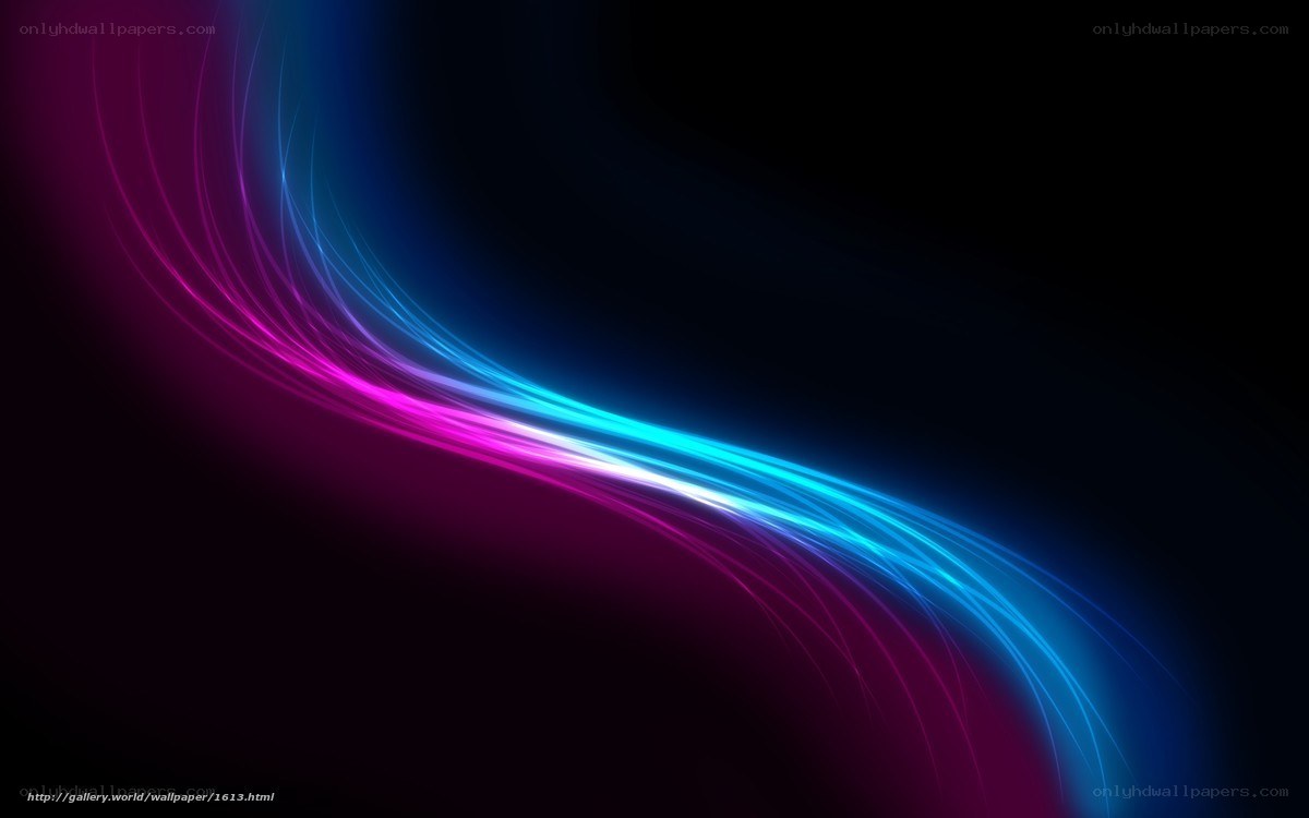 Neon light wave abstract