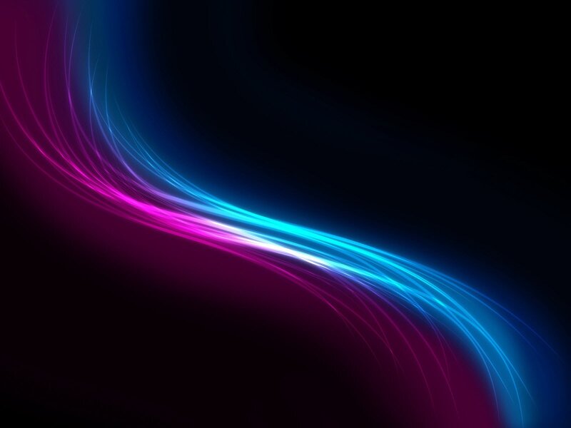 neon light waves abstract