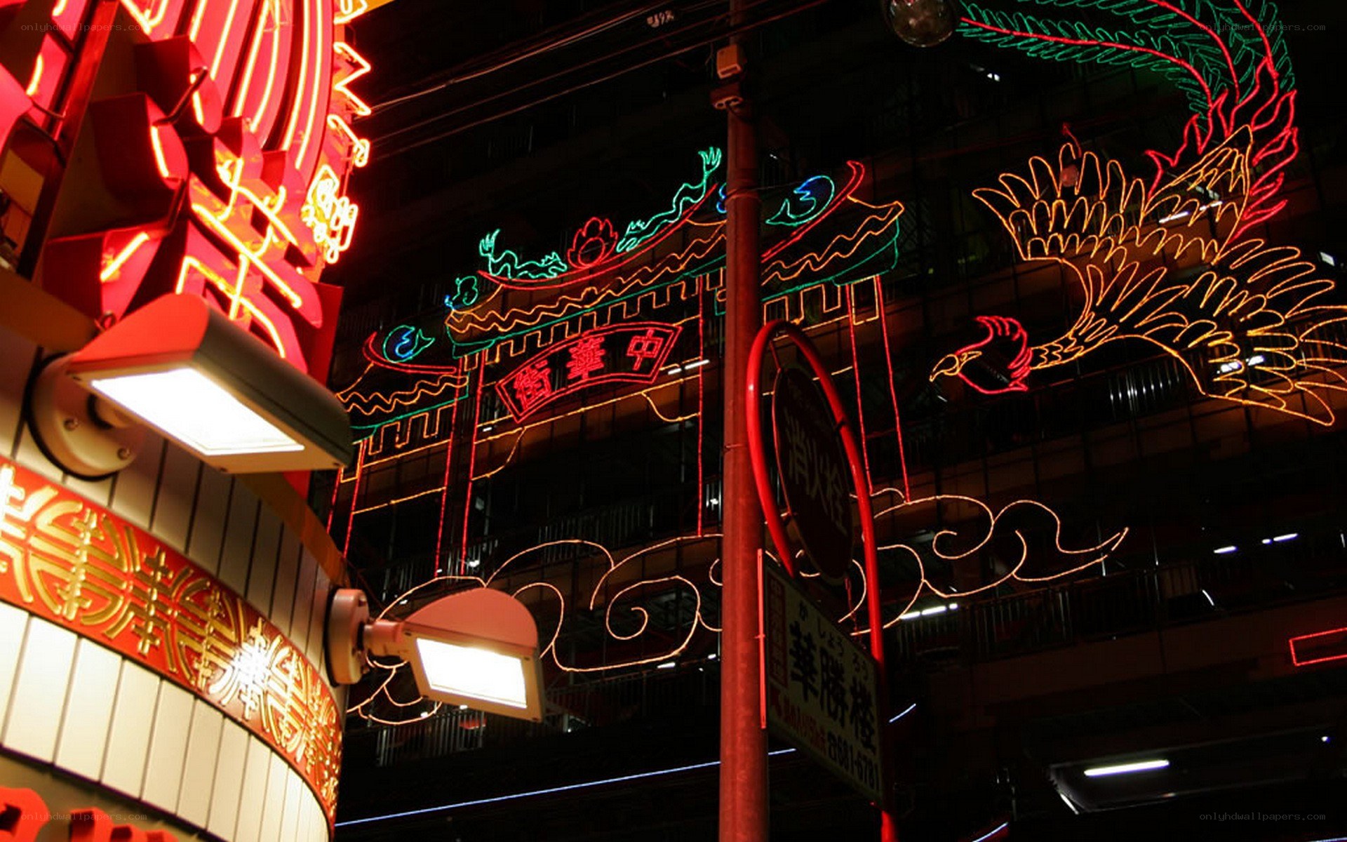 Neon lights in Chinatown