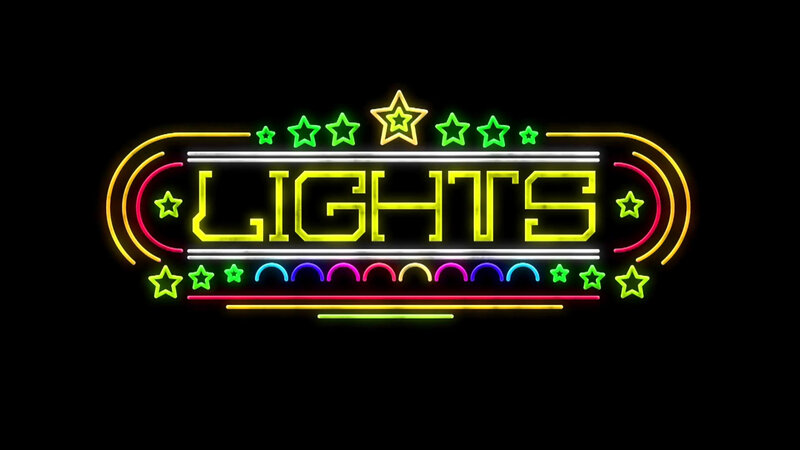 neon lights logo