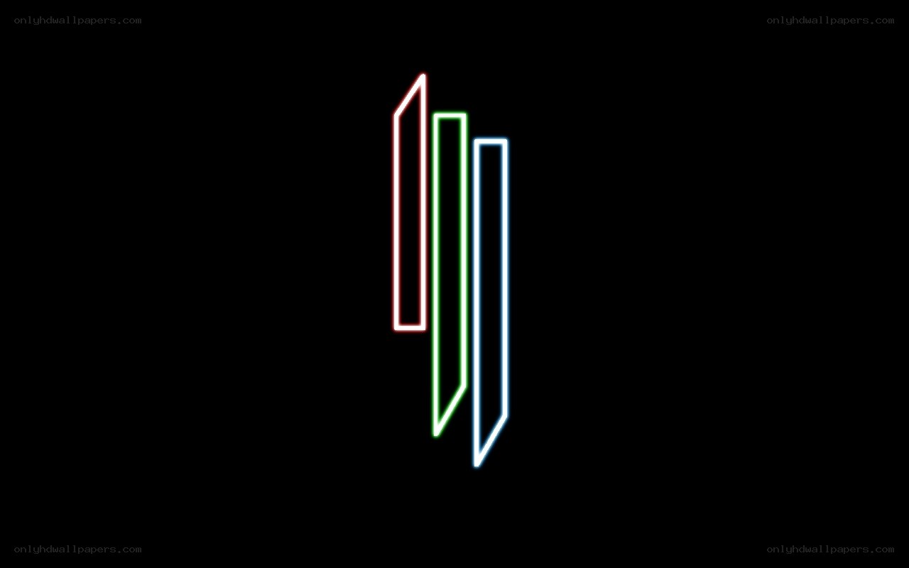 neon line art logo