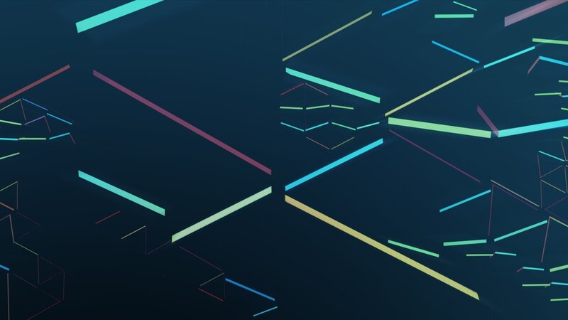 Neon Lines in Dark Space