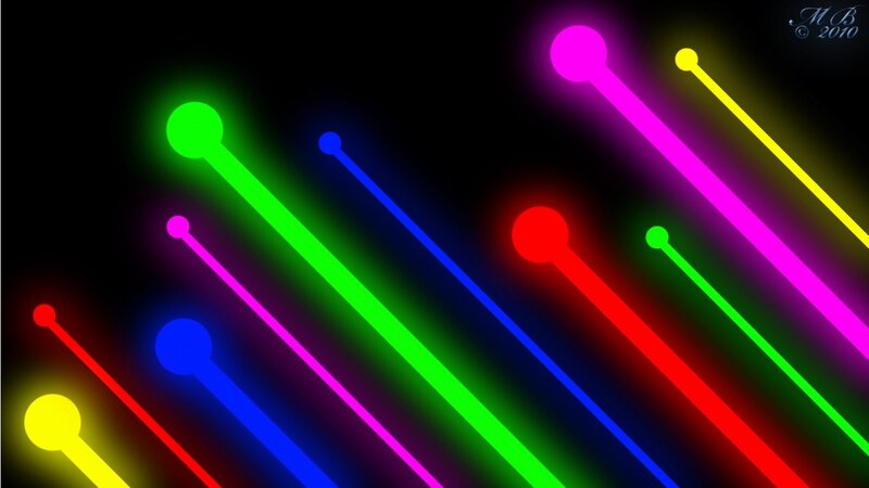 Neon Lines on Black