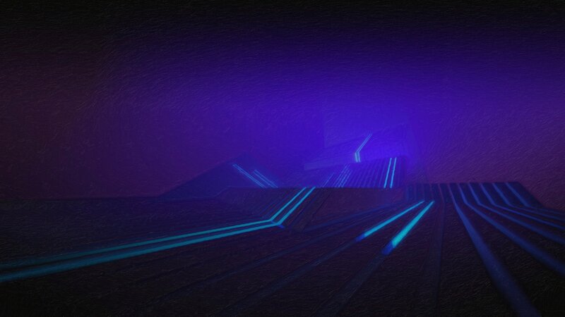 Neon-lit Geometric Structures
