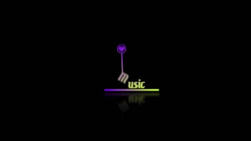 Neon Logo on Black