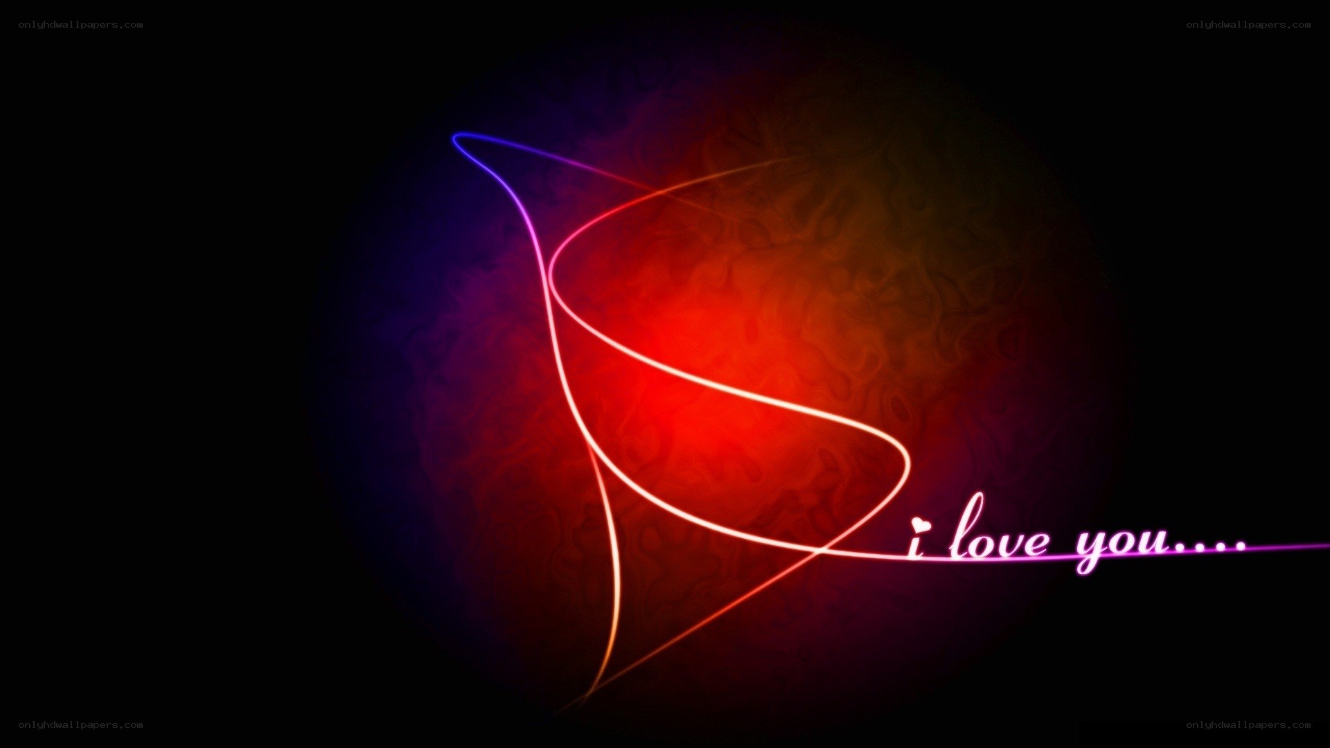 Neon love design