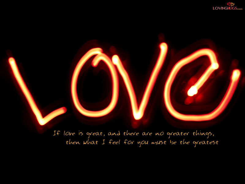 Neon love message