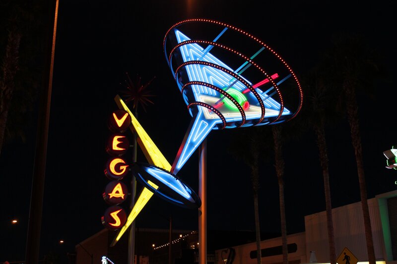 Neon Martini Glass Sign