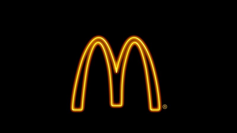 Neon Mcdonalds Logo