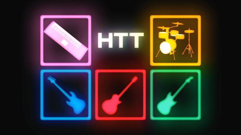 Neon Music Icons