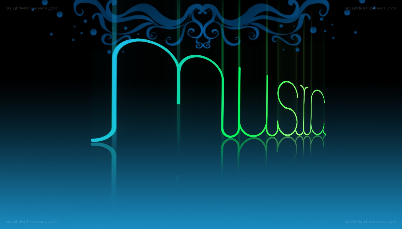neon music text design