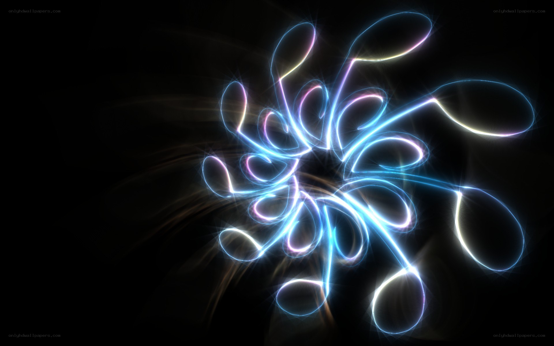 neon musical notes design