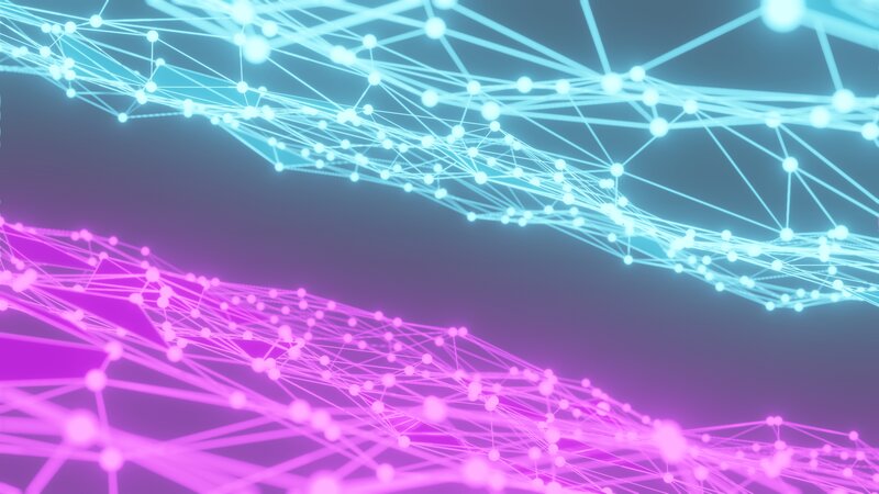 Neon Network Lines