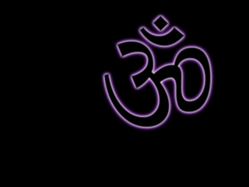 Neon Om Symbol