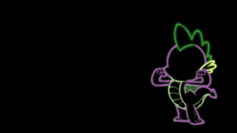 Neon Outline of a Dragon
