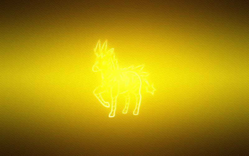 neon outline of a horse
