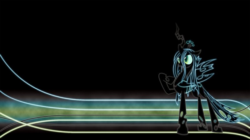 neon outline of a pony