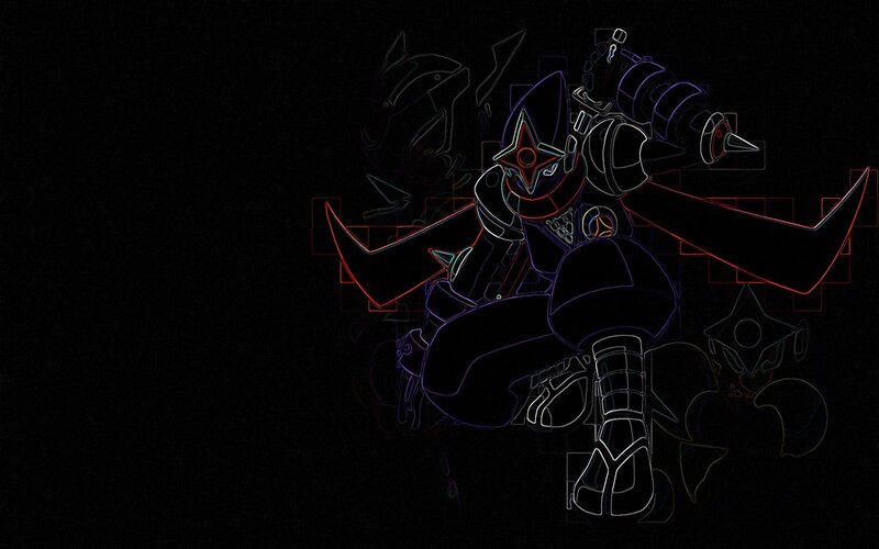 neon outline of a warrior