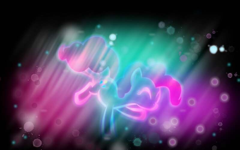 Neon Pony Silhouette — Pink