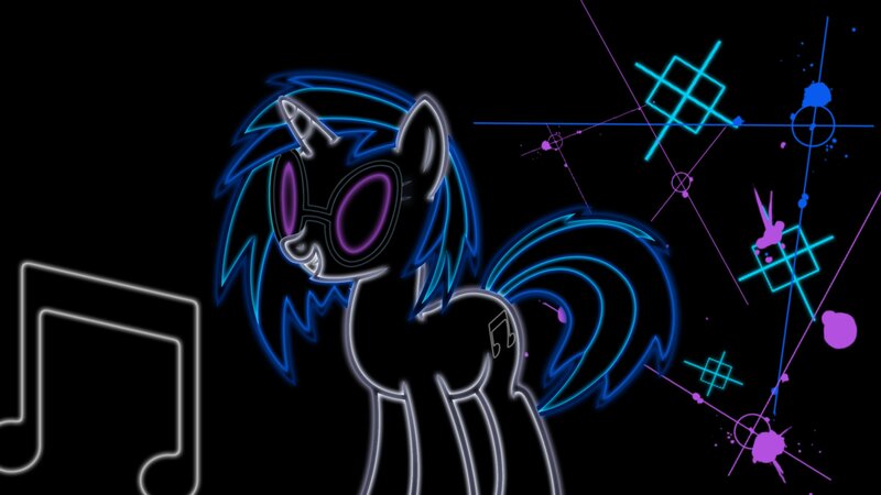 Neon Pony with Goggles