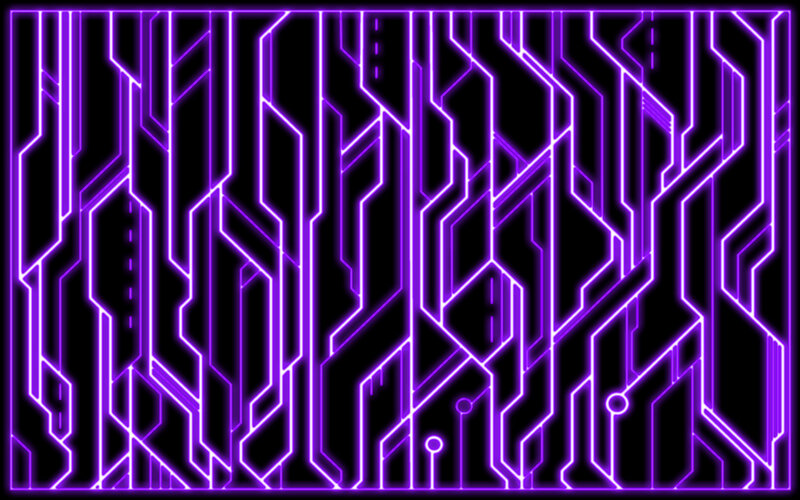 neon purple circuit pattern