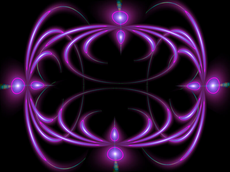 neon purple fractal pattern