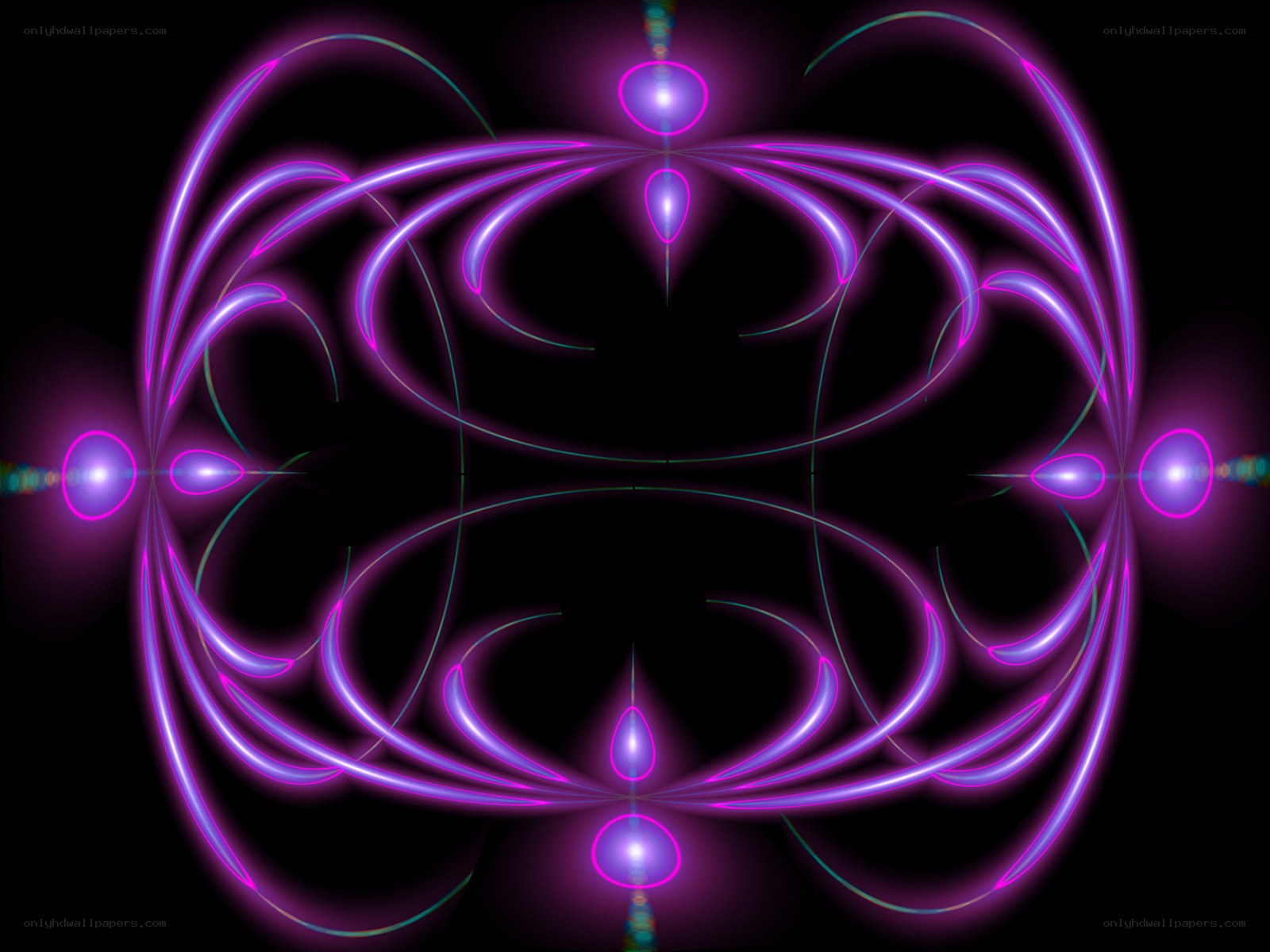 neon purple fractal pattern