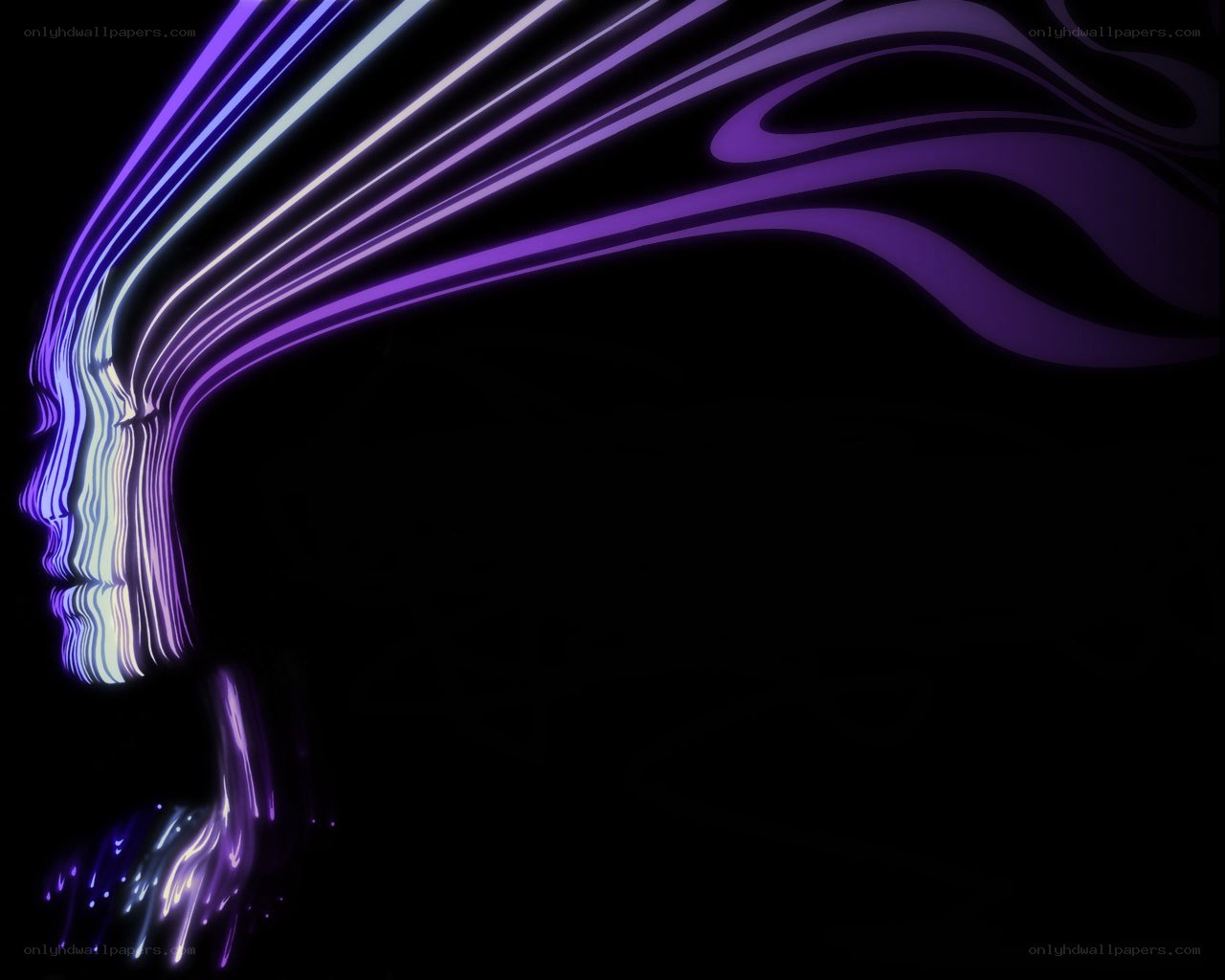 neon purple light art