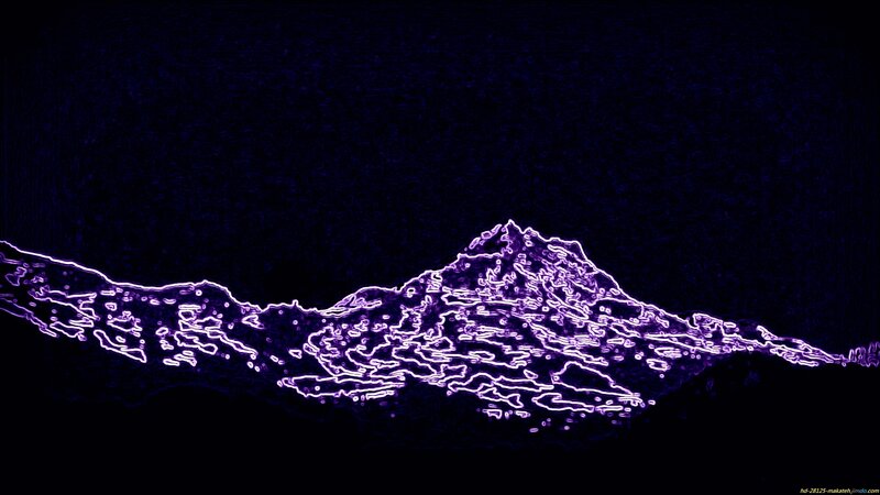 Neon Purple Mountain