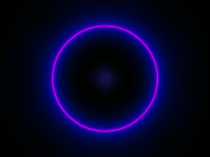 neon purple ring glow