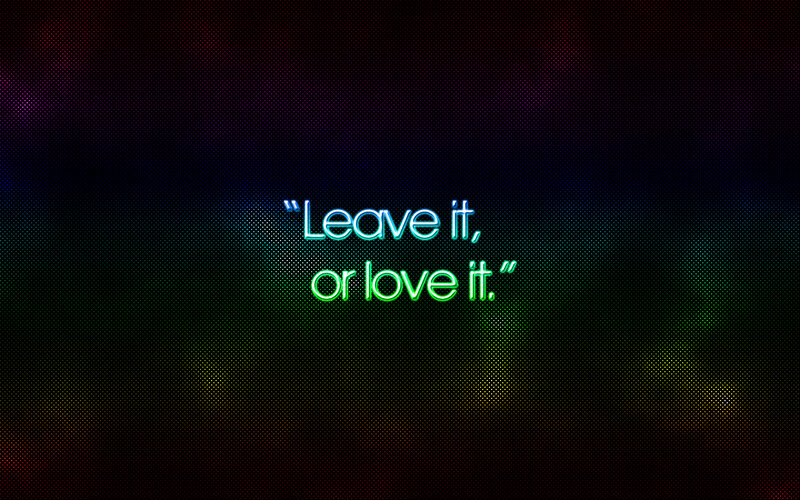 Neon quote wallpaper