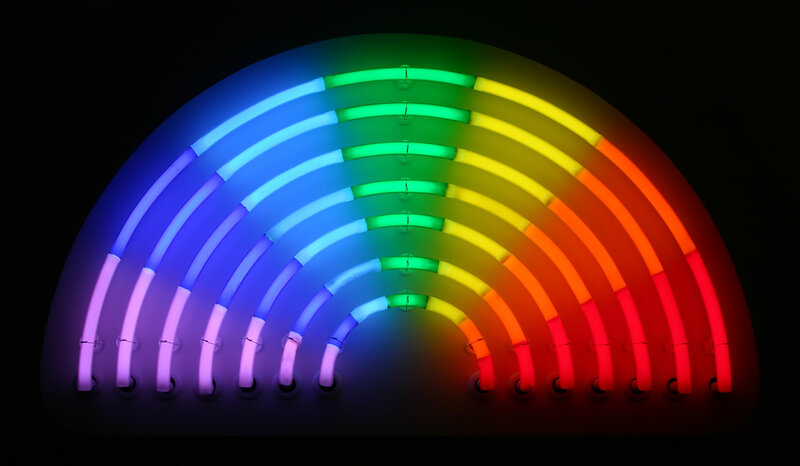Neon Rainbow Light — Red