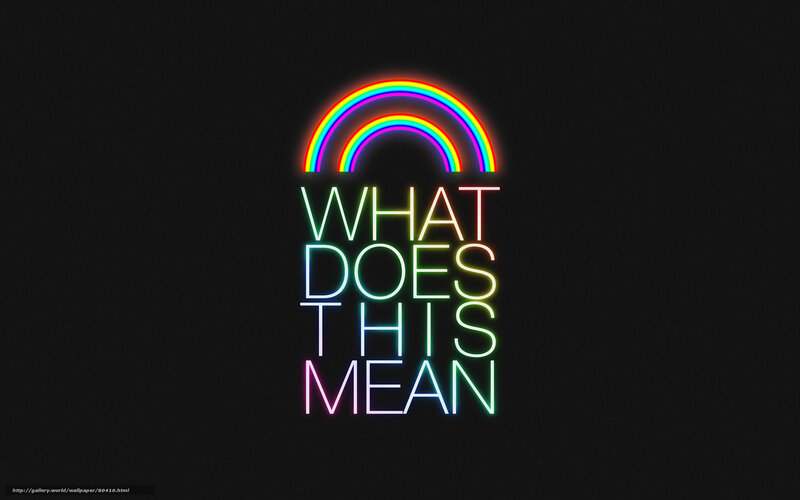 Neon rainbow text art