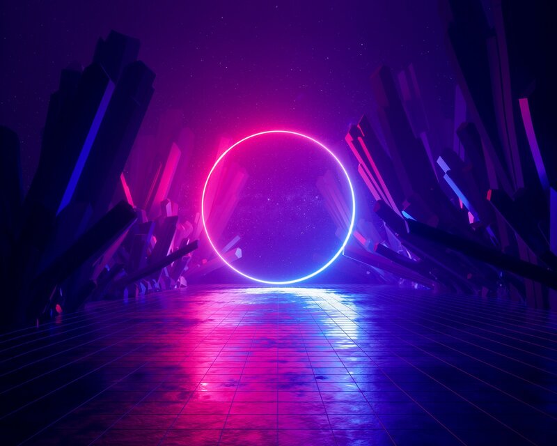 Neon Ring in Crystal Cave