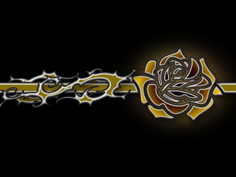 neon rose design