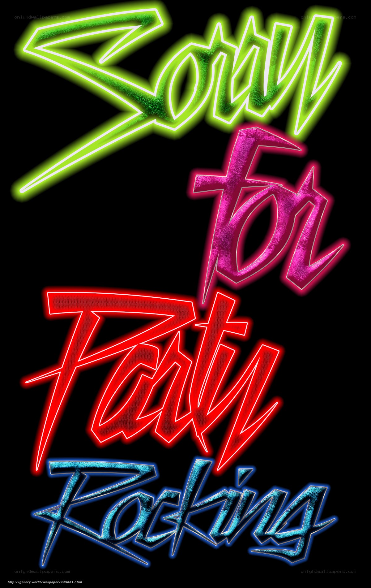 neon sign for party rocking