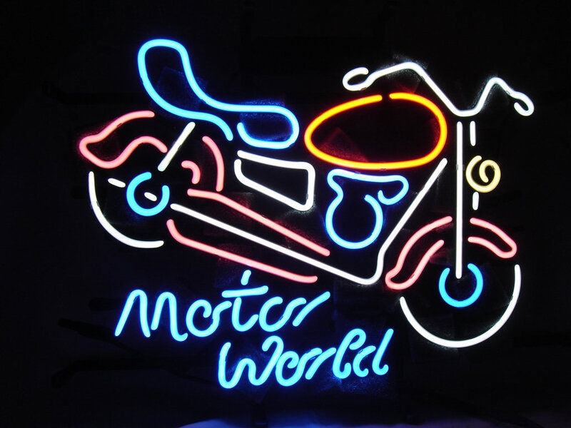 Neon Sign of Motorcycle